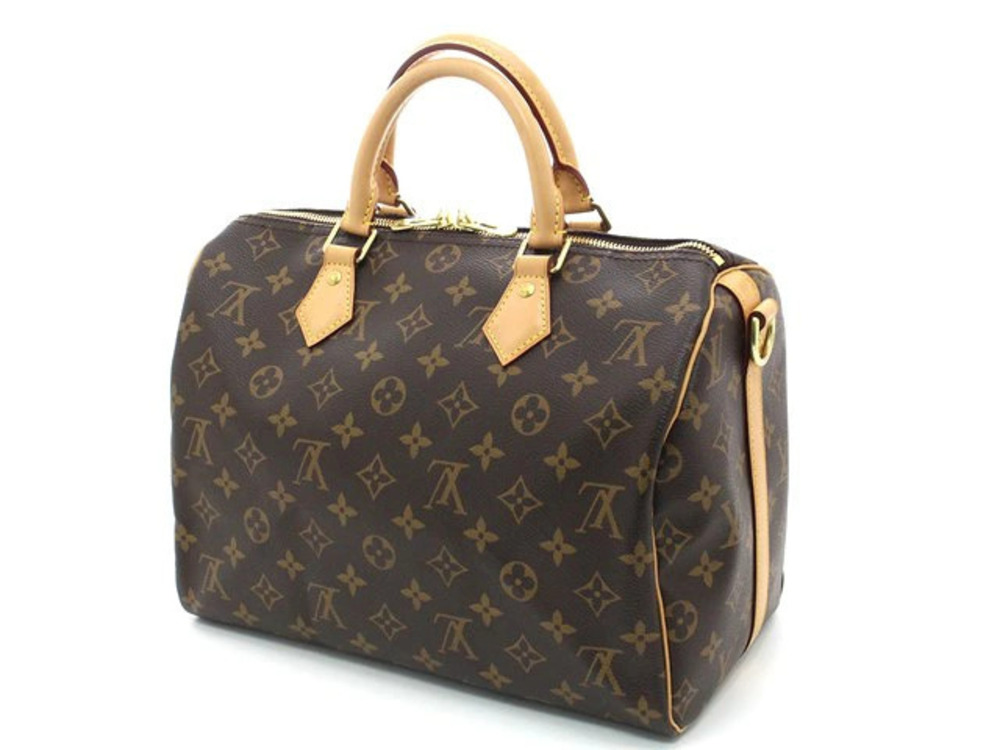 Louis Vuitton Bandouliere Speedy Monogram Shoulder Bag 2way Brown